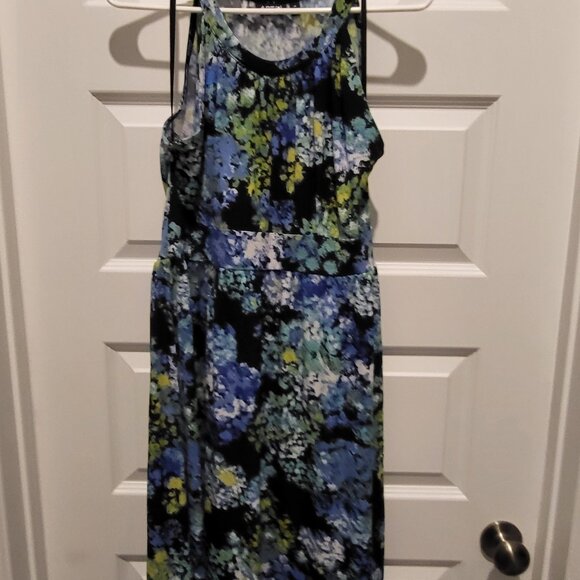 Apt 9 mid thigh sleeveless fit and flare floral dress - Picture 1 of 4